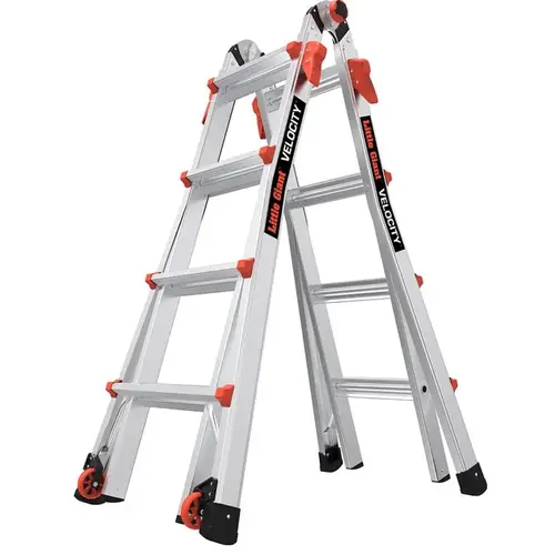 Multi-Position Ladder Velocity 17 ft. H Aluminum Telescoping Type IA 300 lb. capacity Multi-Position Ladder Velocity 17 ft. H Aluminum Telescoping Type IA 300 lb. capacity