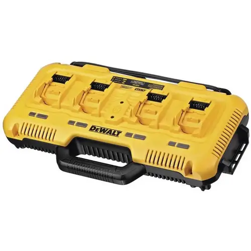 Battery Charger, 12, 20 V Input, 4 Ah, 60 min Charge, 4-Battery, Battery Included: No Yellow Battery Charger, 12, 20 V Input, 4 Ah, 60 min Charge, 4-Battery, Battery Included: No Yellow