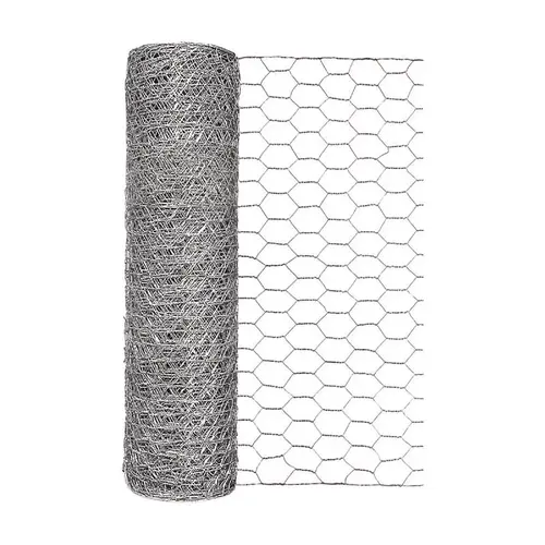 Poultry Netting 18" H X 50 ft. L 20 Ga. Silver Silver