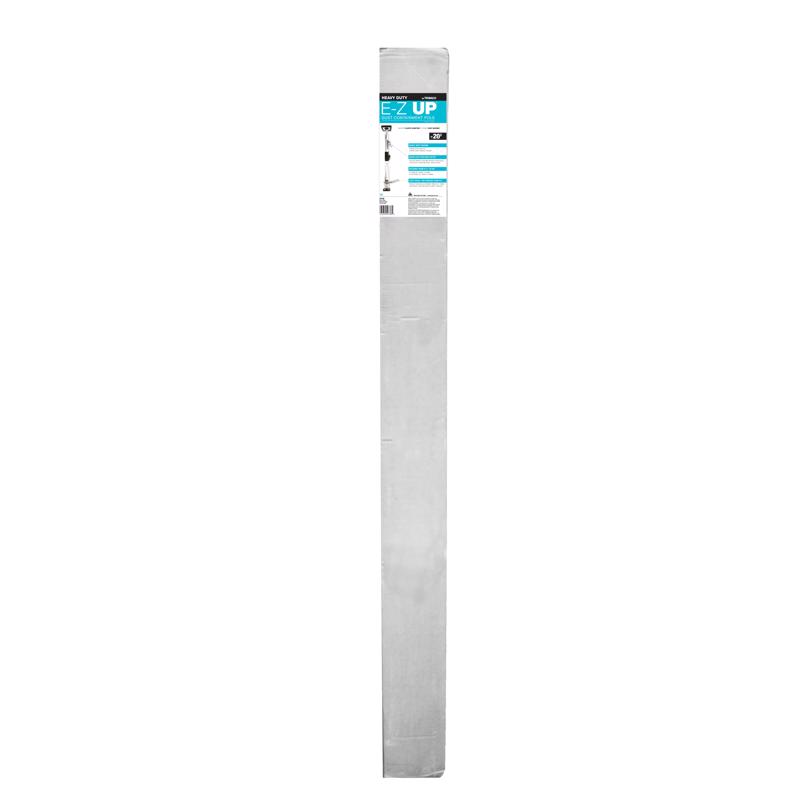 Trimco 54738 E-Z UP Dust Containment Sheeting Pole, Heavy-Duty, 6 ft 5 in to 20 ft L, Aluminum, Black/Gray Pair