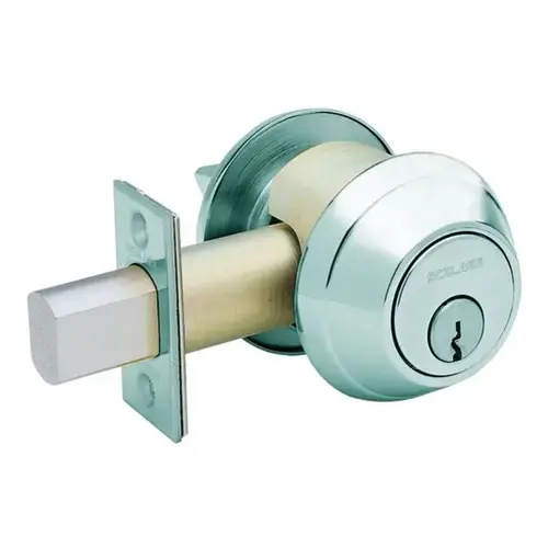Grade 1 Single Cylinder Deadbolt C Keyway with 12297 Latch and 10094 Strike Satin Chrome Finish Grade 1 Single Cylinder Deadbolt C Keyway with 12297 Latch and 10094 Strike Satin Chrome Finish