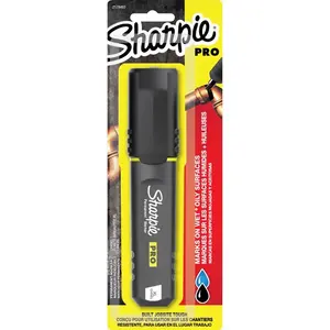 Sharpie 2178493 Pro Series 9011448 Permanent Marker, XL Tip, Black, Black/Gray Barrel