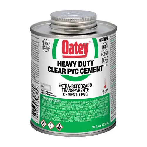 308763V Heavy-Duty Medium Set Cement, 16 oz Can, Liquid, Clear 308763V Heavy-Duty Medium Set Cement, 16 oz Can, Liquid, Clear