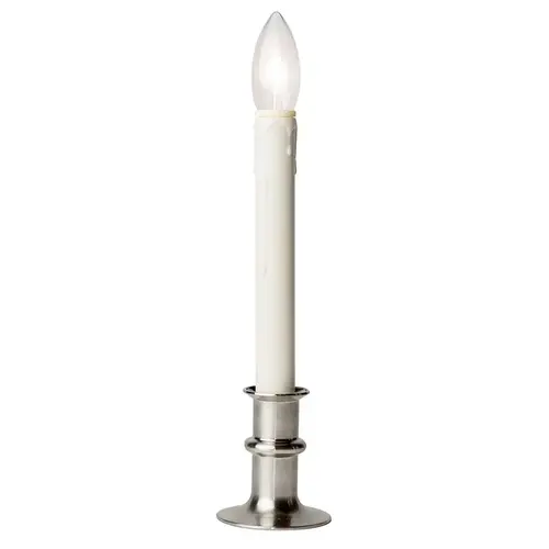 Flameless Flickering Candle White no scent Scent Battery Operated Taper White