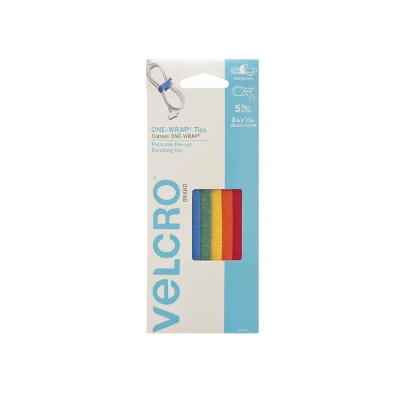 VELCRO Brand Strap One-Wrap 8 L Assorted - pack of 12 90438ACS-XCP12 VELCRO Brand Strap One-Wrap 8 L Assorted - pack of 12 90438ACS-XCP12