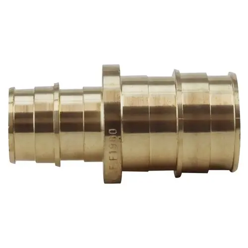 ExpansionPEX Series Reducing Coupling, 3/4 x 1 in, Barb, Brass, 200 psi Pressure ExpansionPEX Series Reducing Coupling, 3/4 x 1 in, Barb, Brass, 200 psi Pressure