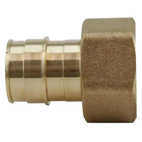 ExpansionPEX Series Pipe Adapter, 1 in, Barb x FPT, Brass, 200 psi Pressure ExpansionPEX Series Pipe Adapter, 1 in, Barb x FPT, Brass, 200 psi Pressure