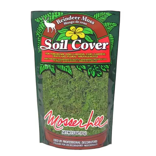 Reindeer Moss Soil Cover Dark Green 3 oz Dark Green