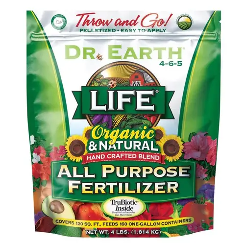 All Purpose Plant Food Life Organic Flowers/Fruits/Vegetables 4 lb All Purpose Plant Food Life Organic Flowers/Fruits/Vegetables 4 lb