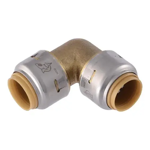 Tube Elbow, 1/2 in, 90 deg Angle, Brass, 200 psi Pressure Tube Elbow, 1/2 in, 90 deg Angle, Brass, 200 psi Pressure