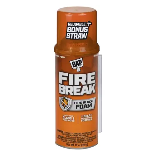 Fire Break 4004501212 Flame Resistant Sealant, Amber, 60 to 100 deg F, 12 oz Can Fire Break 4004501212 Flame Resistant Sealant, Amber, 60 to 100 deg F, 12 oz Can