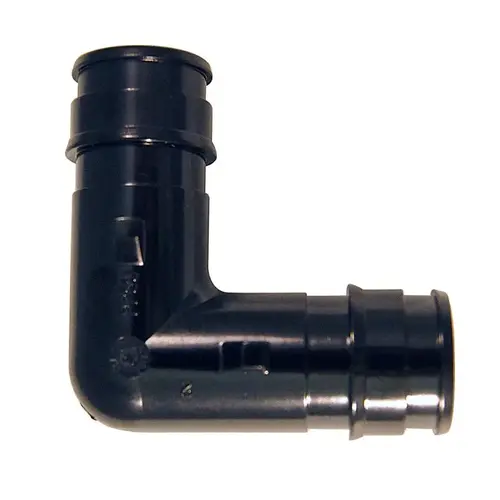 ExpansionPEX Series Pipe Elbow, 1/2 in, Barb, 90 deg Angle, Poly Alloy, 200 psi Pressure Black - pack of 10