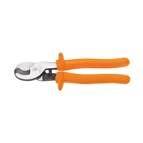 Insulated Cable Cutters, 9 1/2 in, Shear Cut Orange Insulated Cable Cutters, 9 1/2 in, Shear Cut Orange