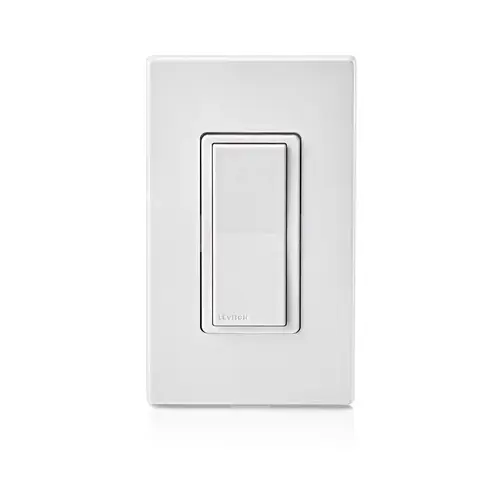 Switch Decora 15 amps WiFi Smart Smart-Enabled White White Switch Decora 15 amps WiFi Smart Smart-Enabled White White