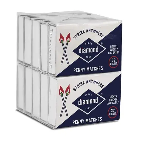Matches Greenlight 1.75" L Strike Anywhere  10 pack x 32 pc Total 320 Matches