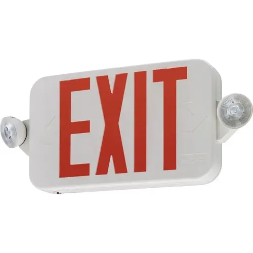 Exit Sign and Emergency Light Switch Hardwired LED White White