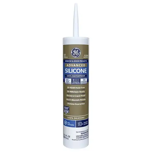 Caulk Sealant Advanced Clear Silicone 2 Window and Door 10.1 oz Clear - pack of 12 Caulk Sealant Advanced Clear Silicone 2 Window and Door 10.1 oz Clear - pack of 12