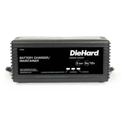 Battery Charger/Maintainer Automatic 12 V 2 amps Black Battery Charger/Maintainer Automatic 12 V 2 amps Black
