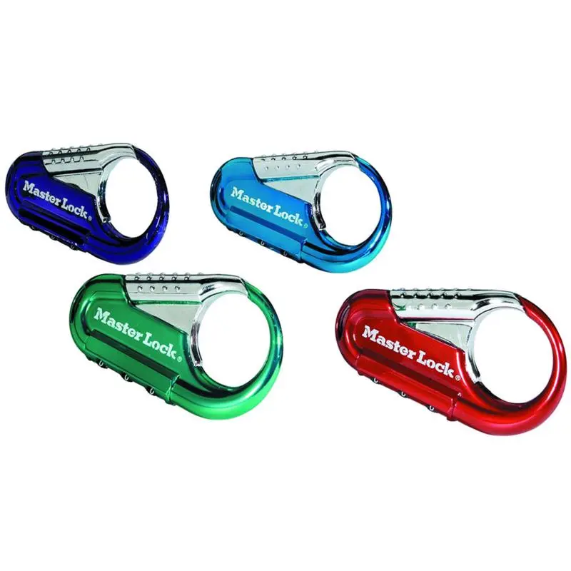 Master Lock Backpack Lock 3/16 in Dia Shackle 1/4 in H Shackle Metal Shackle Metal Body 3-5/16 in W Body Assorted 1548DCM