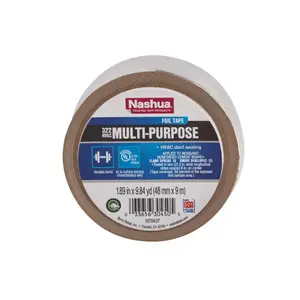 Nashua 1087626 Foil Tape 1.89" W X 9.8 yd L Silver Silver