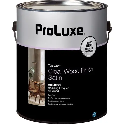 Satin Clear Oil-Based Alkyd Brushing Lacquer, 1 gal. Satin Clear Oil-Based Alkyd Brushing Lacquer, 1 gal.