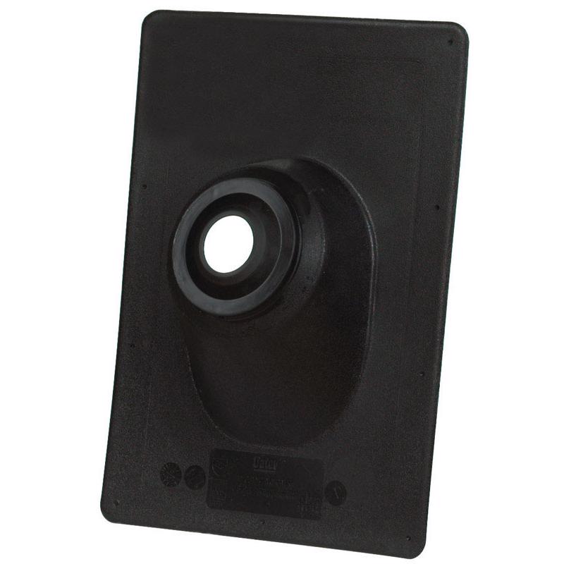 HERCULES 11898 No-Calk Series Roof Flashing, 13 in OAL, 9-1/4 in OAW, Thermoplastic Black