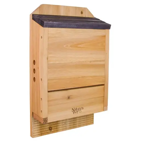 Bat House Cedar Series 20.5" H X 5" W X 12" L Cedar Brown