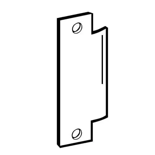 Blank 4-7/8" ANSI Strike Satin Stainless Steel Finish
