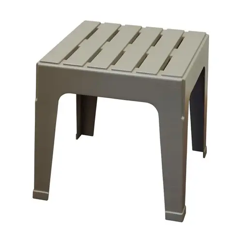 Side Table Big Easy Gray Square Resin Stackable Gray Side Table Big Easy Gray Square Resin Stackable Gray