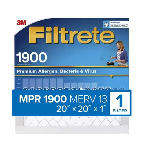 FILTER AIR 1900MPR 20X20X1IN - pack of 6 FILTER AIR 1900MPR 20X20X1IN - pack of 6