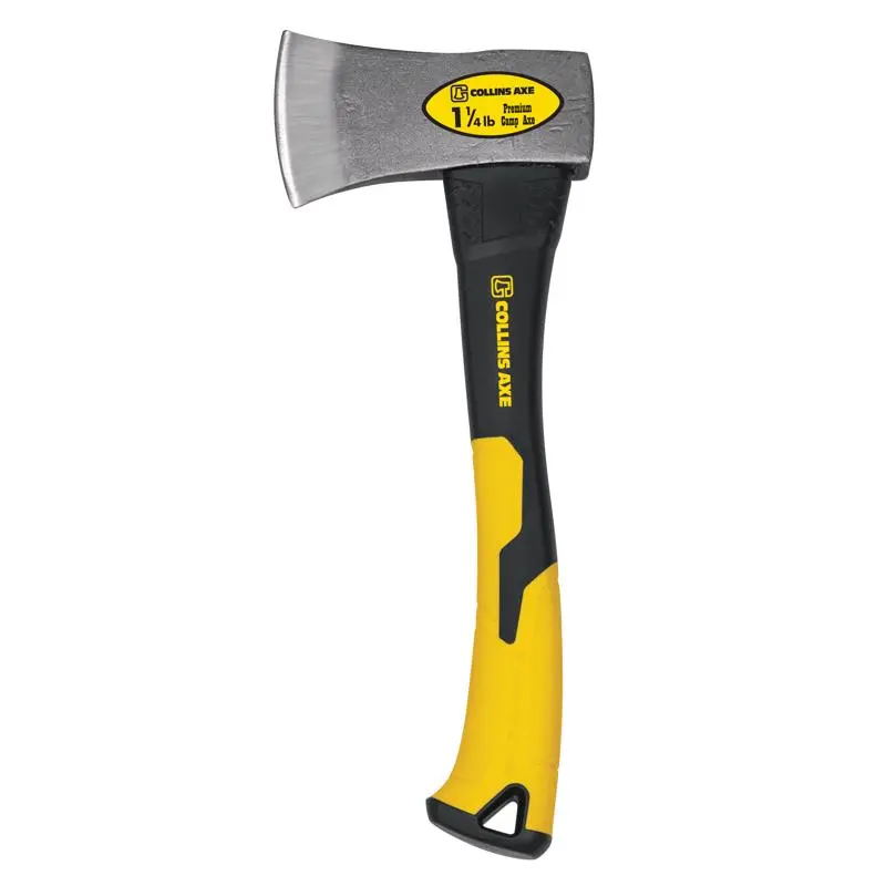 Collins Axe 1.25 lb Camp Fiberglass Handle Black/Yellow HC-1-1/4FDX-C