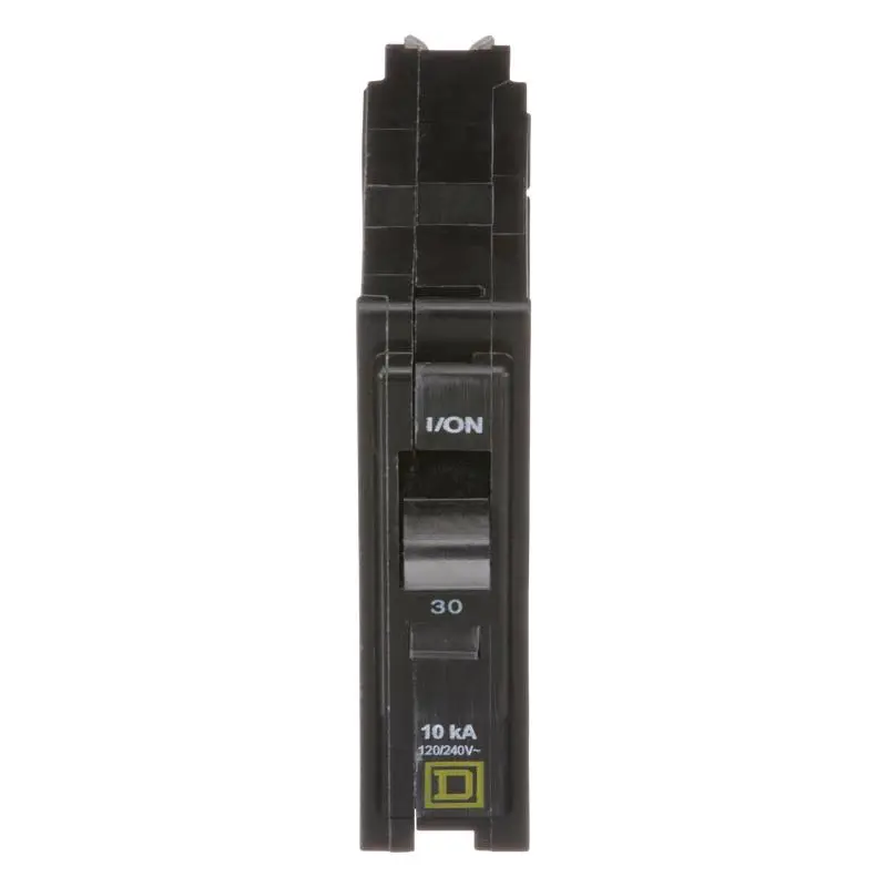 Square D QO Circuit Breaker Mini 30 A 1 -Pole 120/240 VAC 48 VDC Plug Mounting QO130C