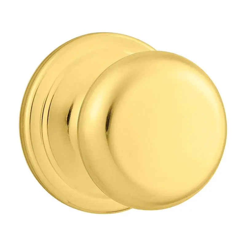 Kwikset Passage Lockset Juno Polished Brass 1-3/4 Polished Brass 97200-787 Kwikset Passage Lockset Juno Polished Brass 1-3/4 Polished Brass 97200-787