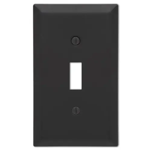 Wall Plate Century Matte Black 1 gang Stamped Steel Toggle Matte Wall Plate Century Matte Black 1 gang Stamped Steel Toggle Matte