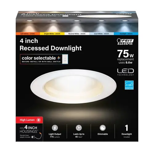 Dimmable Recessed Downlight Enhance Frost White 5.1" W Aluminum LED 8.6 W Frost Dimmable Recessed Downlight Enhance Frost White 5.1" W Aluminum LED 8.6 W Frost