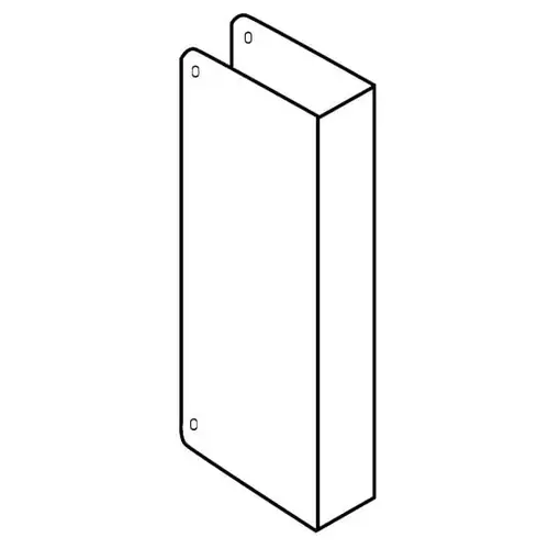 9" Blank Wrap Around for 1-3/4" Door Stainless Steel Finish 9" Blank Wrap Around for 1-3/4" Door Stainless Steel Finish