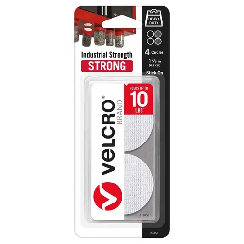 Hook and Loop Fastener ONE-WRAP Small Nylon 1-7/8" L White Hook and Loop Fastener ONE-WRAP Small Nylon 1-7/8" L White