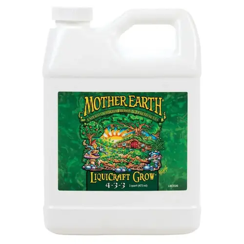 LiquiCraft Grow Plant Fertilizer, 1 qt, Liquid, 4-3-3 N-P-K Ratio LiquiCraft Grow Plant Fertilizer, 1 qt, Liquid, 4-3-3 N-P-K Ratio