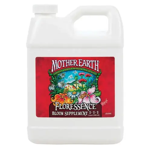 Florescence Bloom Supplement, 1 qt, Liquid, 1-1-1 N-P-K Ratio Florescence Bloom Supplement, 1 qt, Liquid, 1-1-1 N-P-K Ratio