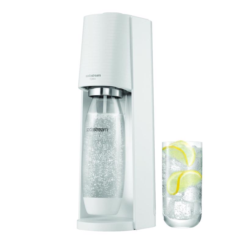 SODASTREAM USA INC 1012811010 TERRA Series Sparkling Water Maker Kit, 1 L Bottle, White
