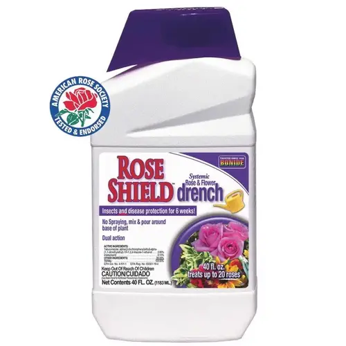 Rose Shield Systemic Drench, Provides Insect & Disease Protection, 40 oz.