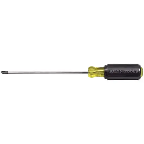 Screwdriver Cushion-Grip 6" L Phillips Black Chrome