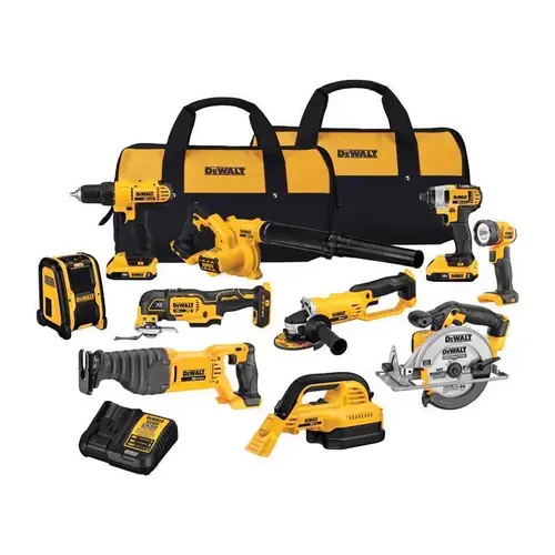 Combo Kit 20V MAX 20 V Cordless Brushed 10 Tool Combo Kit 20V MAX 20 V Cordless Brushed 10 Tool