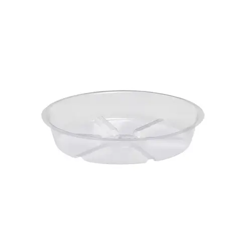 Plant Saucer 2.5" H X 8" D Plastic Clear Clear Plant Saucer 2.5" H X 8" D Plastic Clear Clear