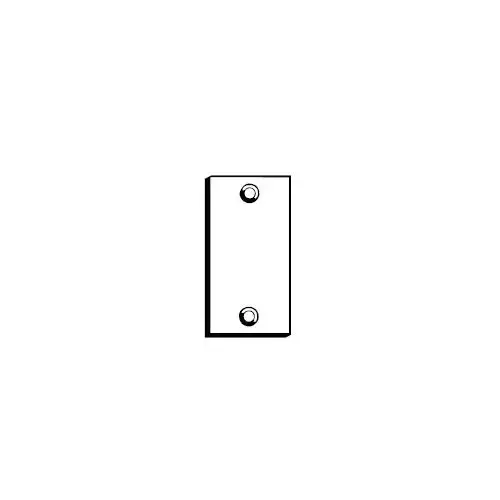 1" x 2-1/4" 160 Cut Out Filler Plate Brass Plated Finish 1" x 2-1/4" 160 Cut Out Filler Plate Brass Plated Finish