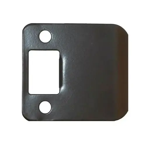 2-1/4" Full Lip Strike with 2" Extended Lip with Round Corners Dark Bronze Finish 2-1/4" Full Lip Strike with 2" Extended Lip with Round Corners Dark Bronze Finish