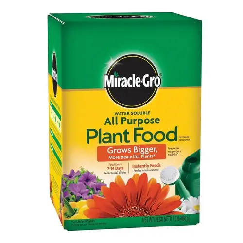 Miracle-Gro Water Soluble All Purpose Plant Food, 1.5 lb. - pack of 6 Miracle-Gro Water Soluble All Purpose Plant Food, 1.5 lb. - pack of 6