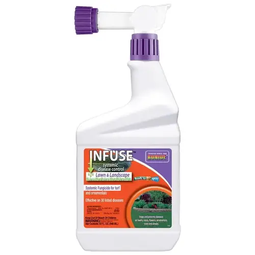 Infuse B70 RTS Lawn and Landscape Fungicide, Liquid, Latex, Yellow, 1 qt Container Infuse B70 RTS Lawn and Landscape Fungicide, Liquid, Latex, Yellow, 1 qt Container