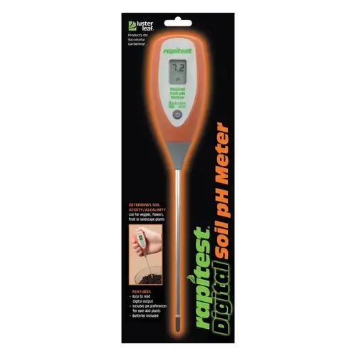 Soil pH Meter, Digital Display Black/Green