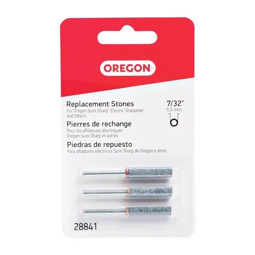 Replacement Sharpening Stone for Chainsaws, 7/32 In., 3-Pk. Replacement Sharpening Stone for Chainsaws, 7/32 In., 3-Pk.